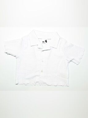 Cotton On Girls white Button Up Top